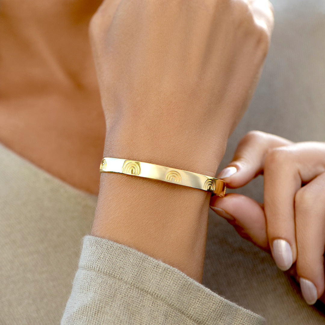 Beautiful Girl You Can Do Hard Things - Engraved Cuff Bracelet