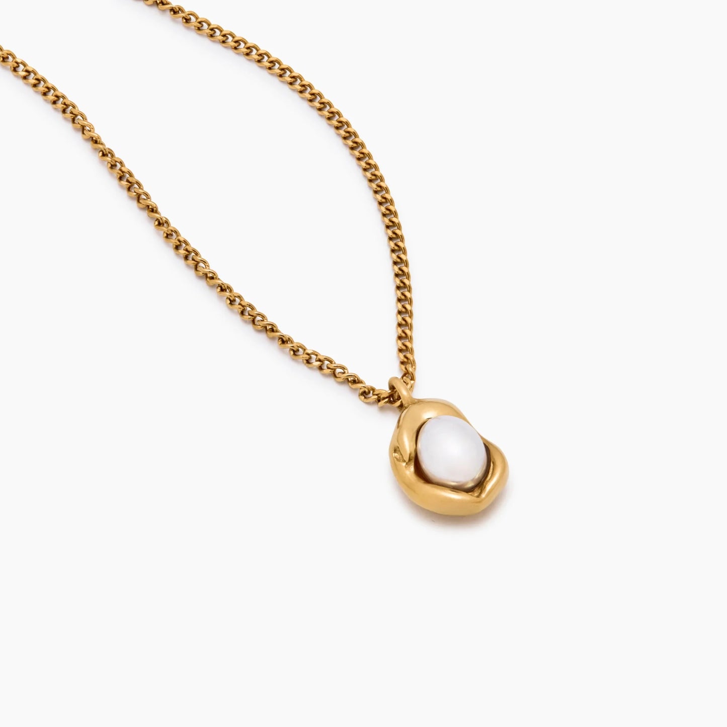 Luna Pearl Drop Necklace
